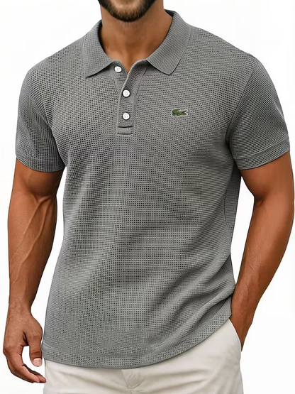 Everyday Cotton Waffle Polo